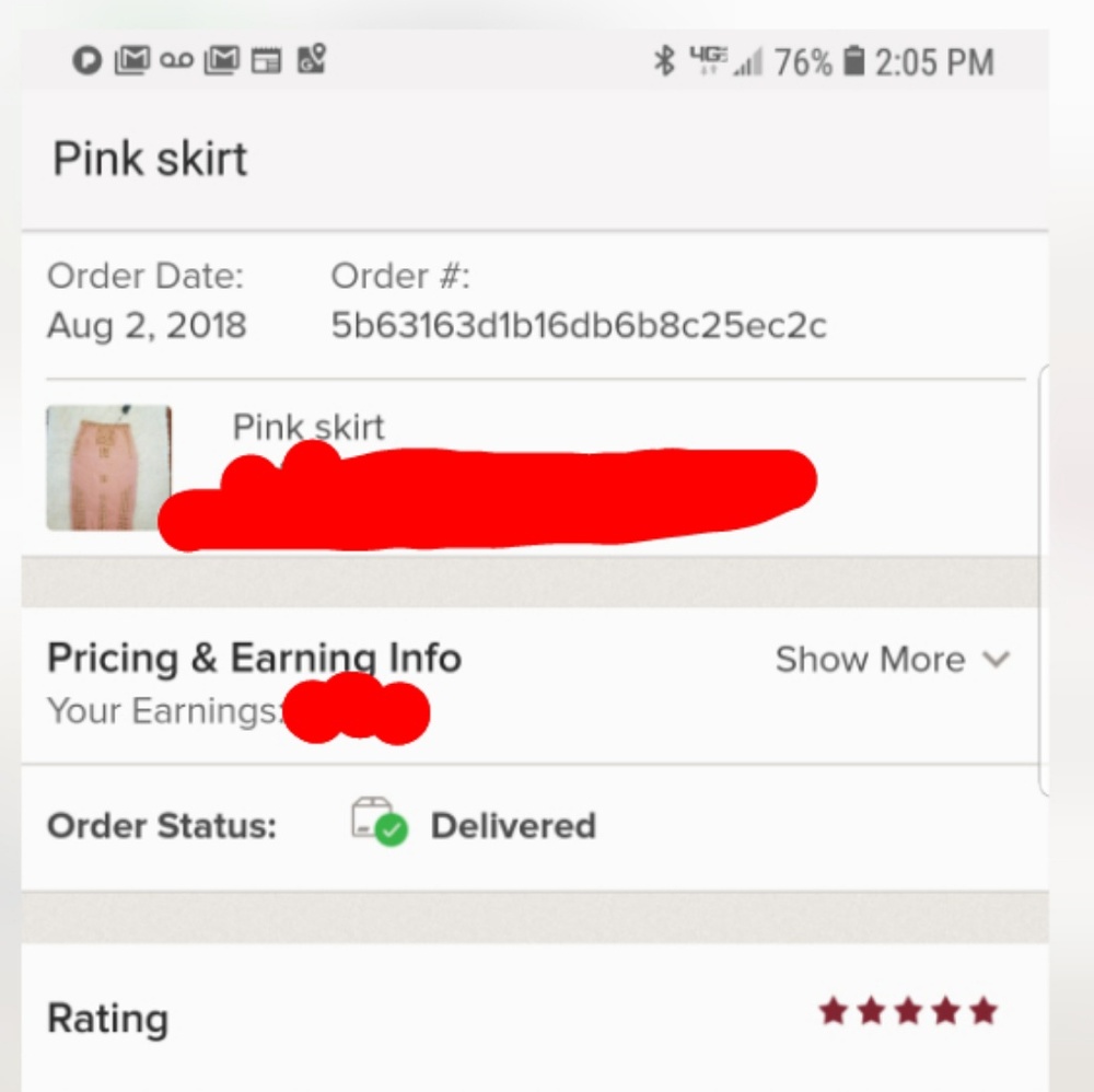 Pink skirt - Picture 5 of 5